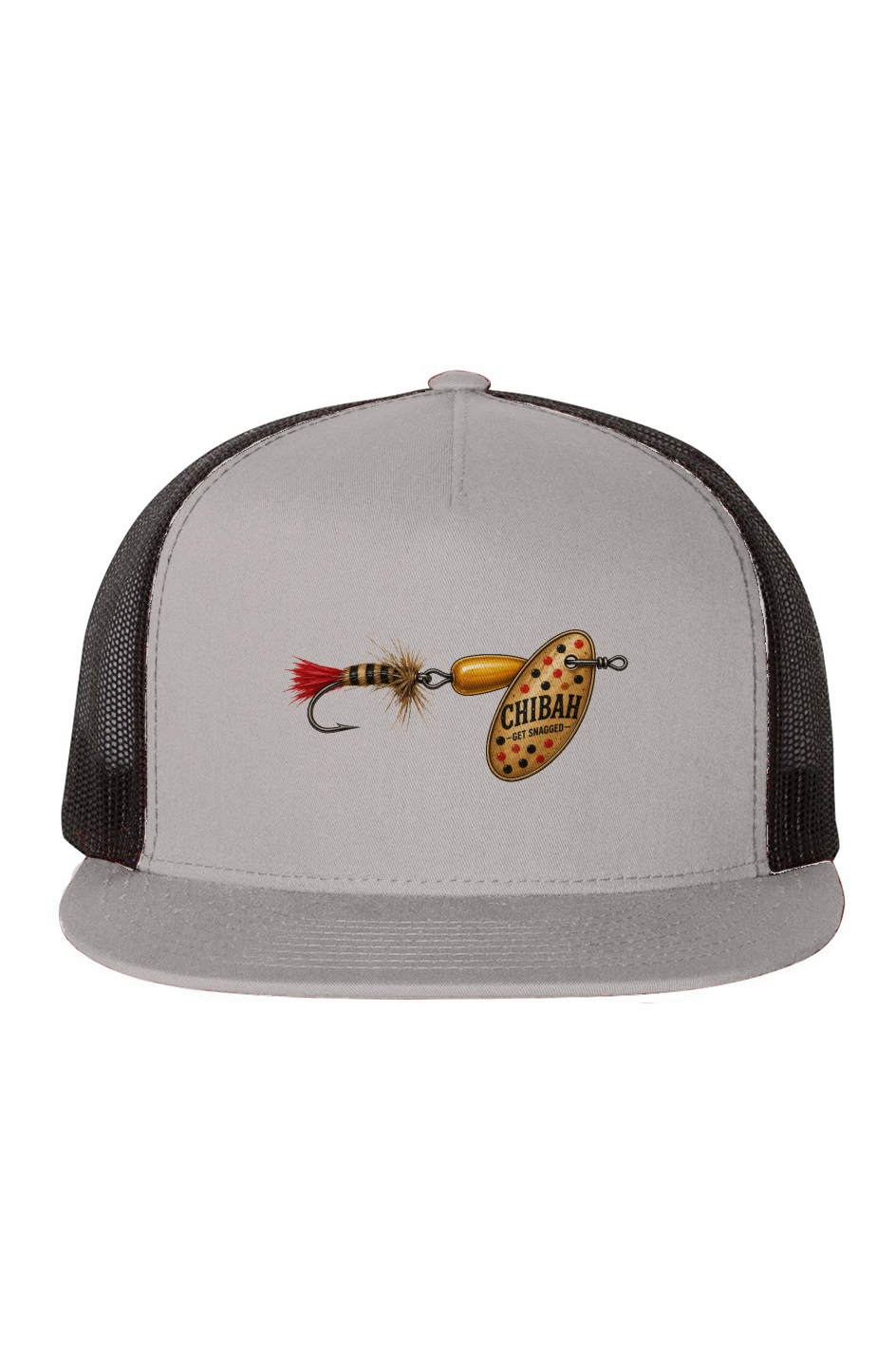 Black-Mesh-Five-Panel-Trucker-Cap